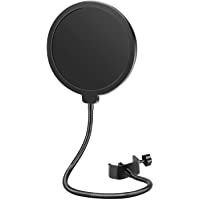 Los mejores  - Neewer NW (B-3) 6 Pulgadas Forma Redonda Estudio Micrófono Mic Viento Pop Protección Filtro Cartel con Abrazadera de…